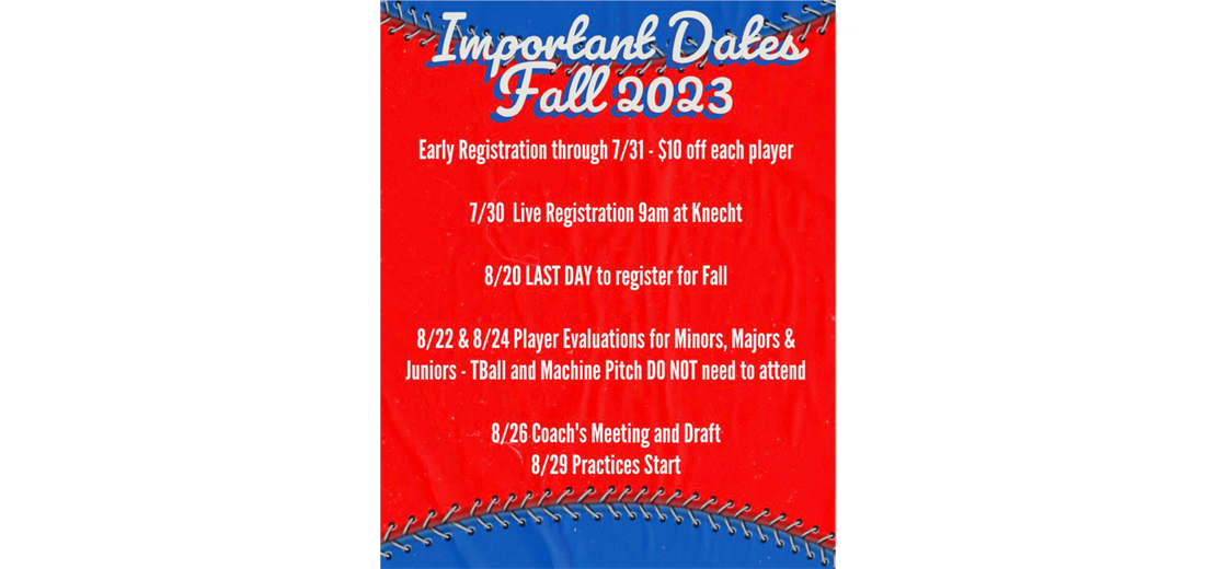 Important Dates
